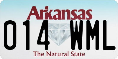 AR license plate 014WML