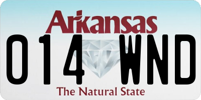AR license plate 014WND