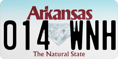 AR license plate 014WNH