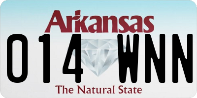 AR license plate 014WNN