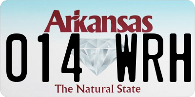 AR license plate 014WRH