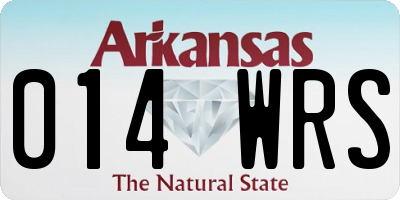 AR license plate 014WRS