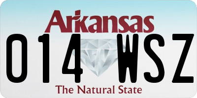 AR license plate 014WSZ