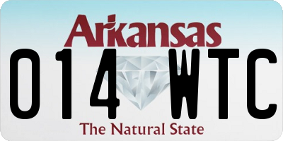 AR license plate 014WTC