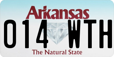 AR license plate 014WTH