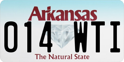 AR license plate 014WTI