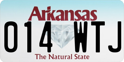 AR license plate 014WTJ