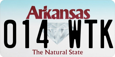 AR license plate 014WTK