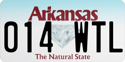 AR license plate 014WTL