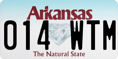 AR license plate 014WTM