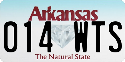 AR license plate 014WTS