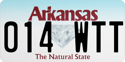 AR license plate 014WTT