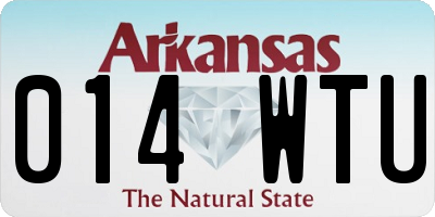 AR license plate 014WTU