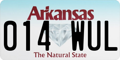 AR license plate 014WUL