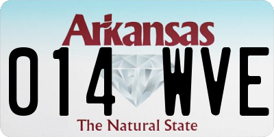 AR license plate 014WVE