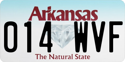 AR license plate 014WVF