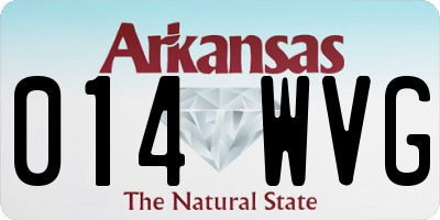 AR license plate 014WVG