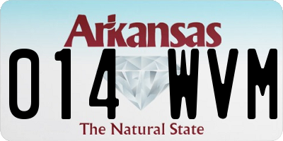 AR license plate 014WVM