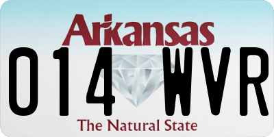 AR license plate 014WVR