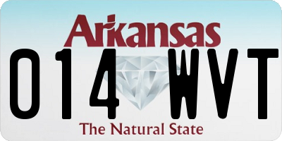 AR license plate 014WVT