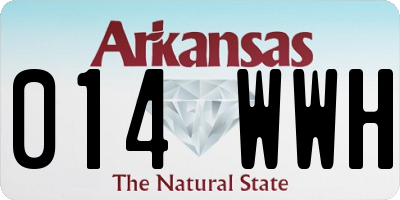 AR license plate 014WWH