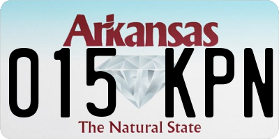 AR license plate 015KPN