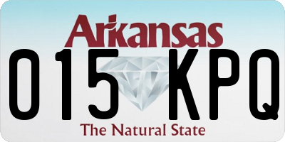 AR license plate 015KPQ