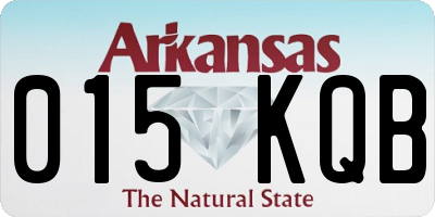 AR license plate 015KQB