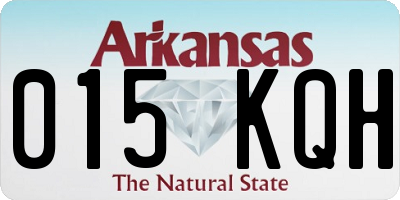 AR license plate 015KQH
