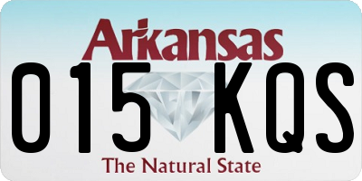 AR license plate 015KQS
