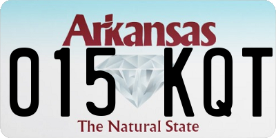 AR license plate 015KQT