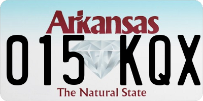 AR license plate 015KQX