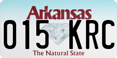 AR license plate 015KRC