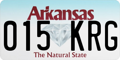 AR license plate 015KRG