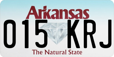 AR license plate 015KRJ