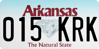 AR license plate 015KRK