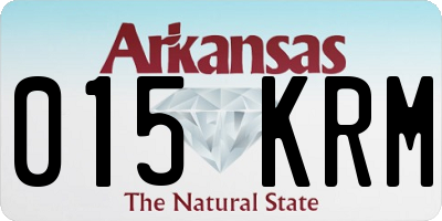 AR license plate 015KRM