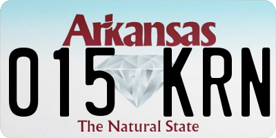 AR license plate 015KRN