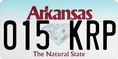 AR license plate 015KRP