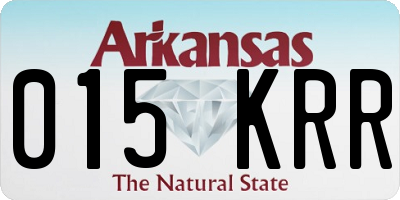 AR license plate 015KRR
