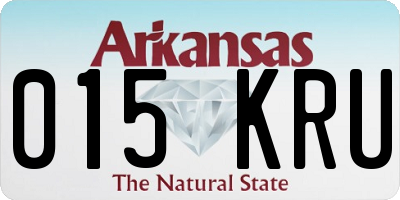 AR license plate 015KRU