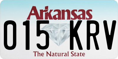AR license plate 015KRV