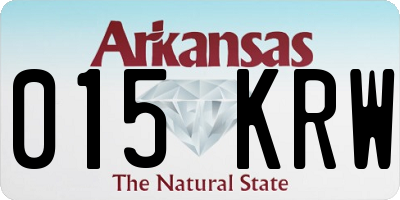 AR license plate 015KRW