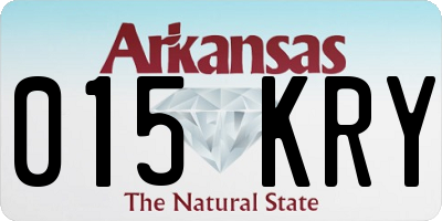 AR license plate 015KRY