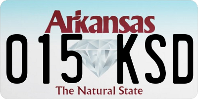 AR license plate 015KSD