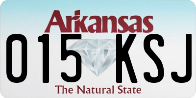 AR license plate 015KSJ