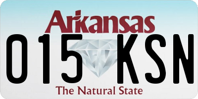 AR license plate 015KSN