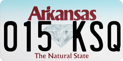 AR license plate 015KSQ