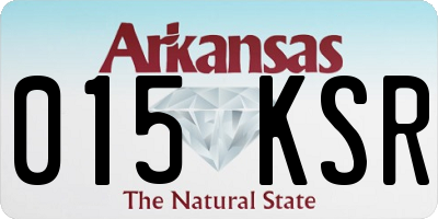 AR license plate 015KSR