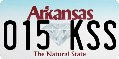 AR license plate 015KSS